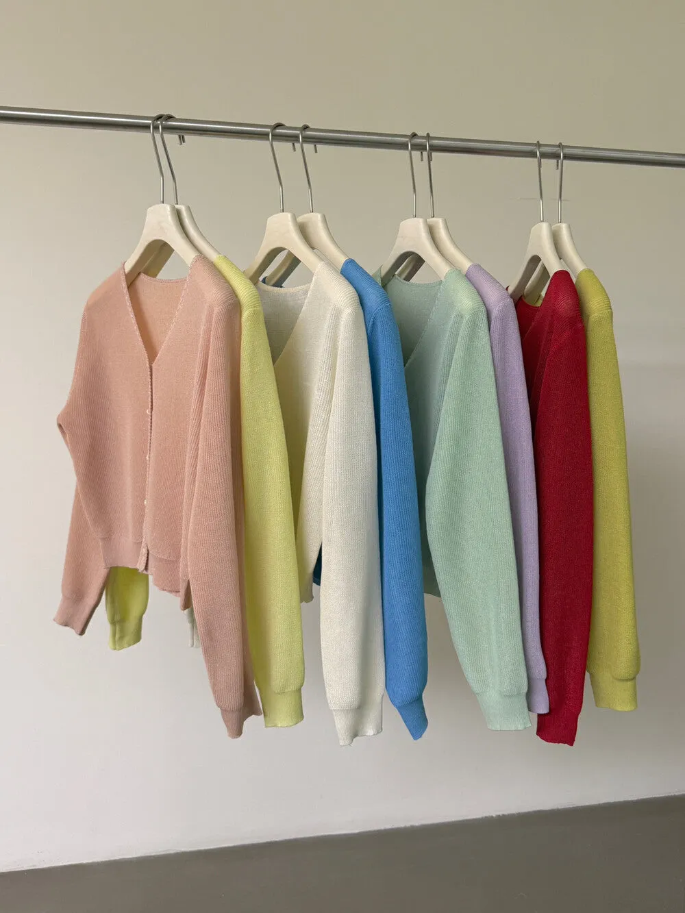 V-neck cardigan