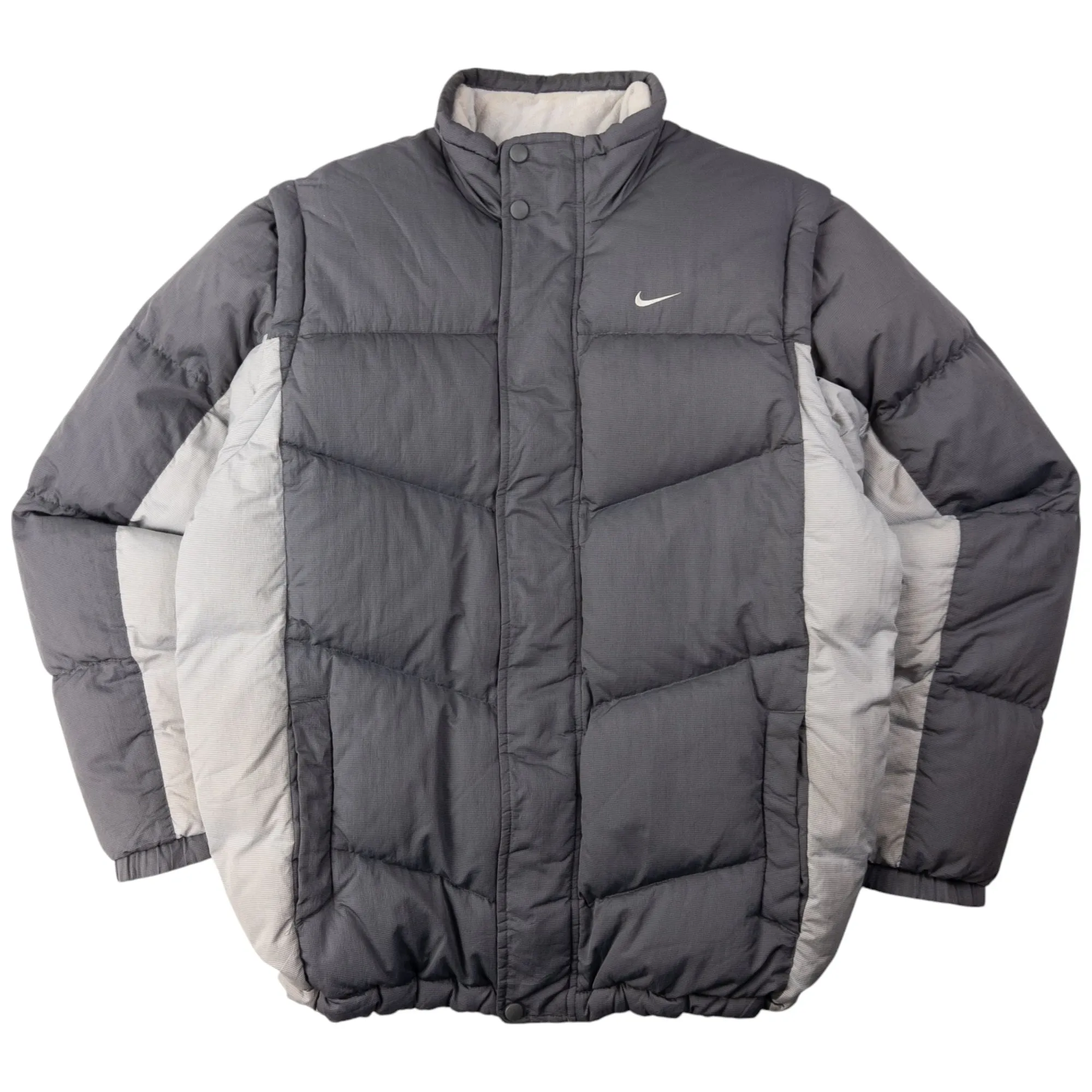 Vintage Nike Zip Off Sleeve Puffer Jacket Size XL