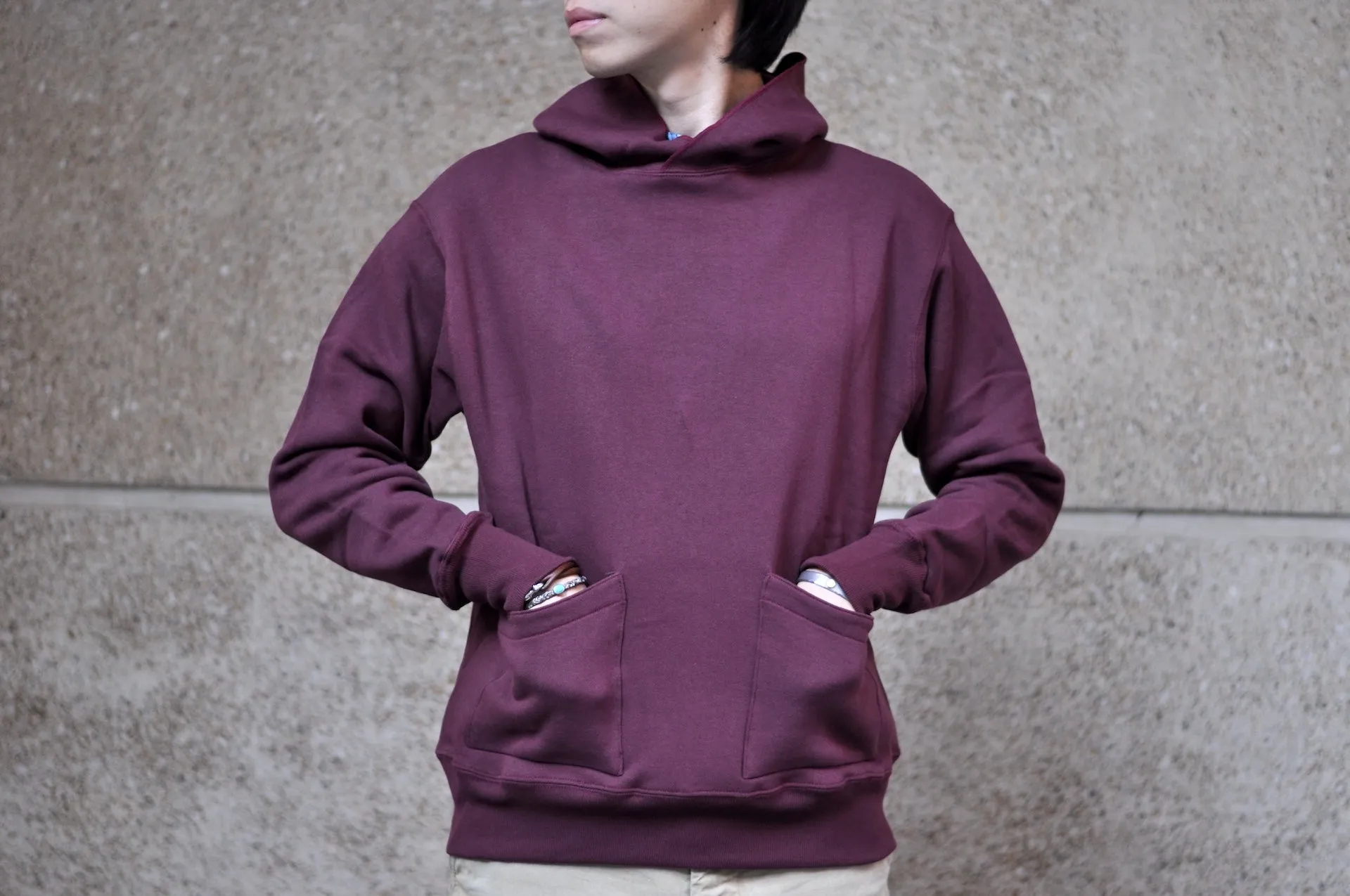 Warehouse Lot.453 10oz Loopwheeled "Footy" Pull Over (Bordeaux)