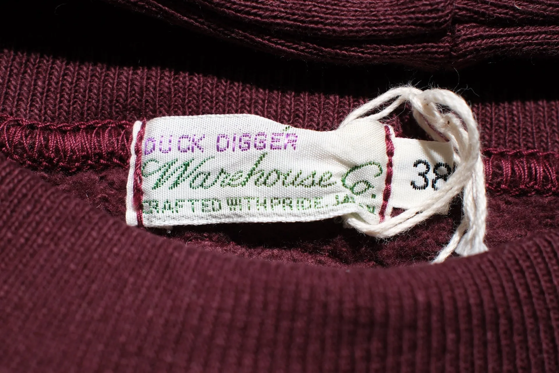 Warehouse Lot.469 10oz Loopwheeled "Chin-Snap" Pull Over (Bordeaux)