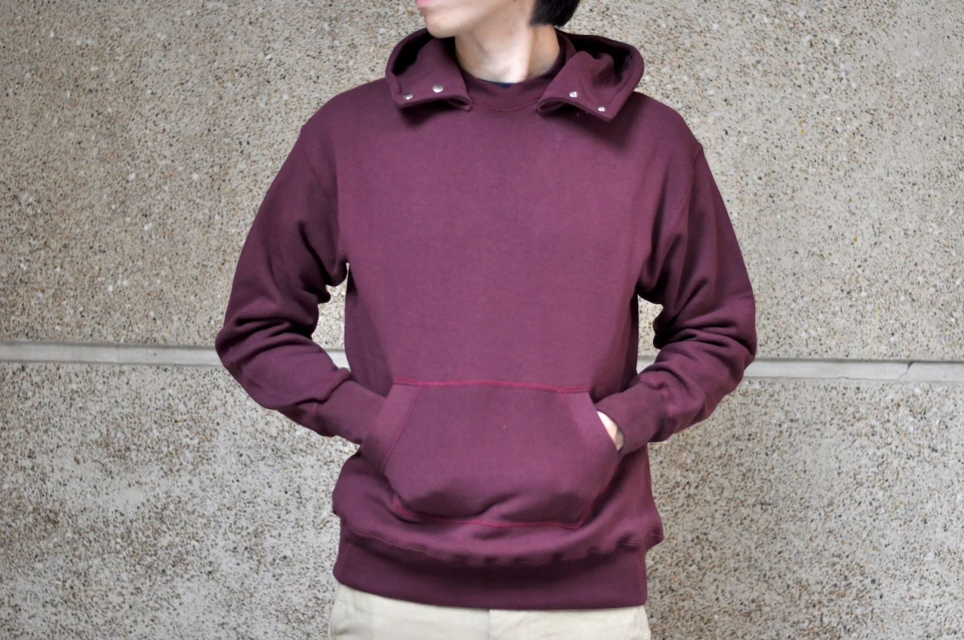 Warehouse Lot.469 10oz Loopwheeled "Chin-Snap" Pull Over (Bordeaux)
