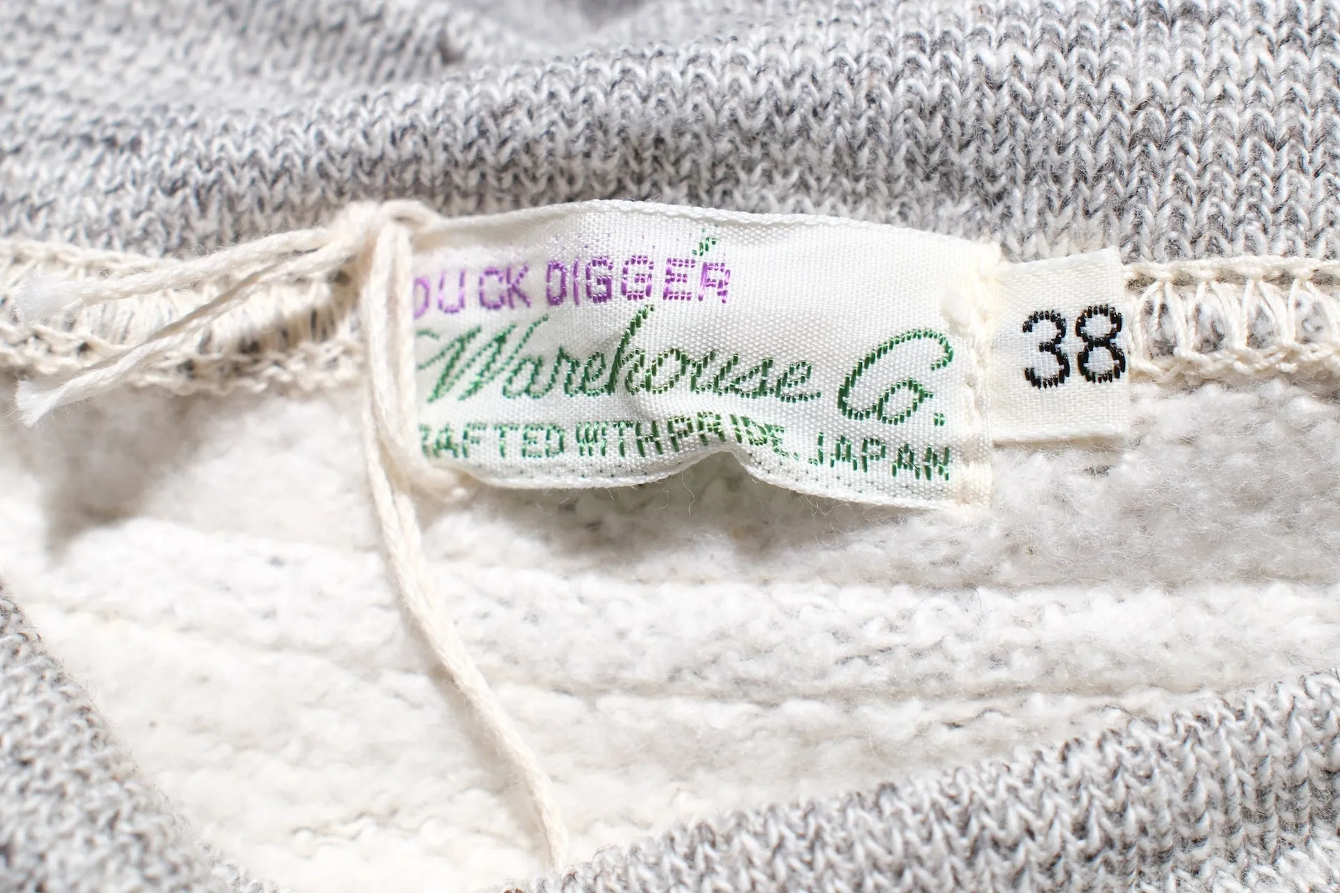 Warehouse Lot.469 10oz Loopwheeled "Chin-Snap" Pull Over (Heather Grey)