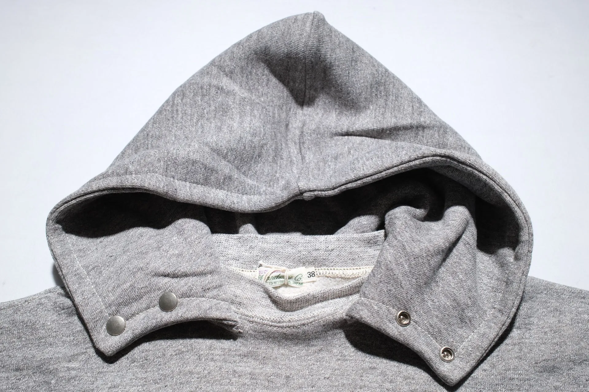 Warehouse Lot.469 10oz Loopwheeled "Chin-Snap" Pull Over (Heather Grey)