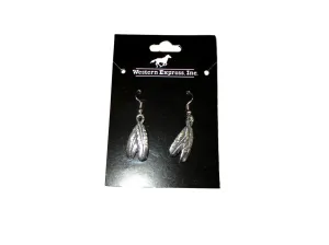 Western Express Double Feather Earrings