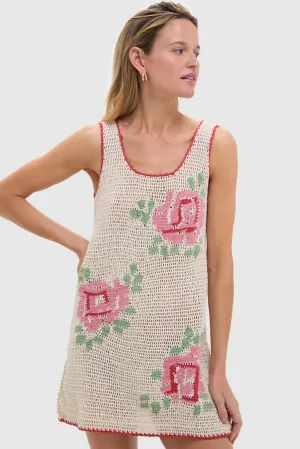White Rosa Tyler Crochet Dress