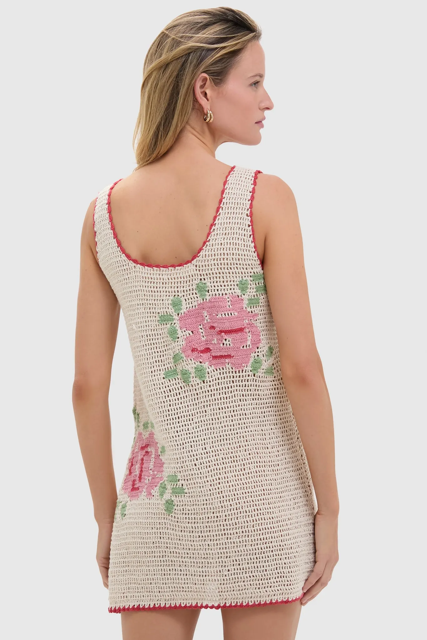 White Rosa Tyler Crochet Dress