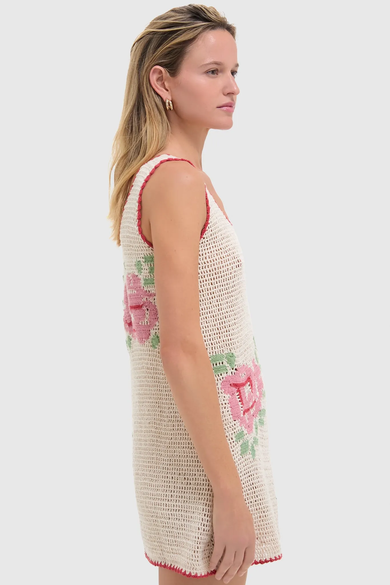 White Rosa Tyler Crochet Dress