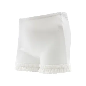White Ruffle Wunder Shorts