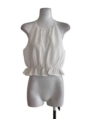 White Textured Top