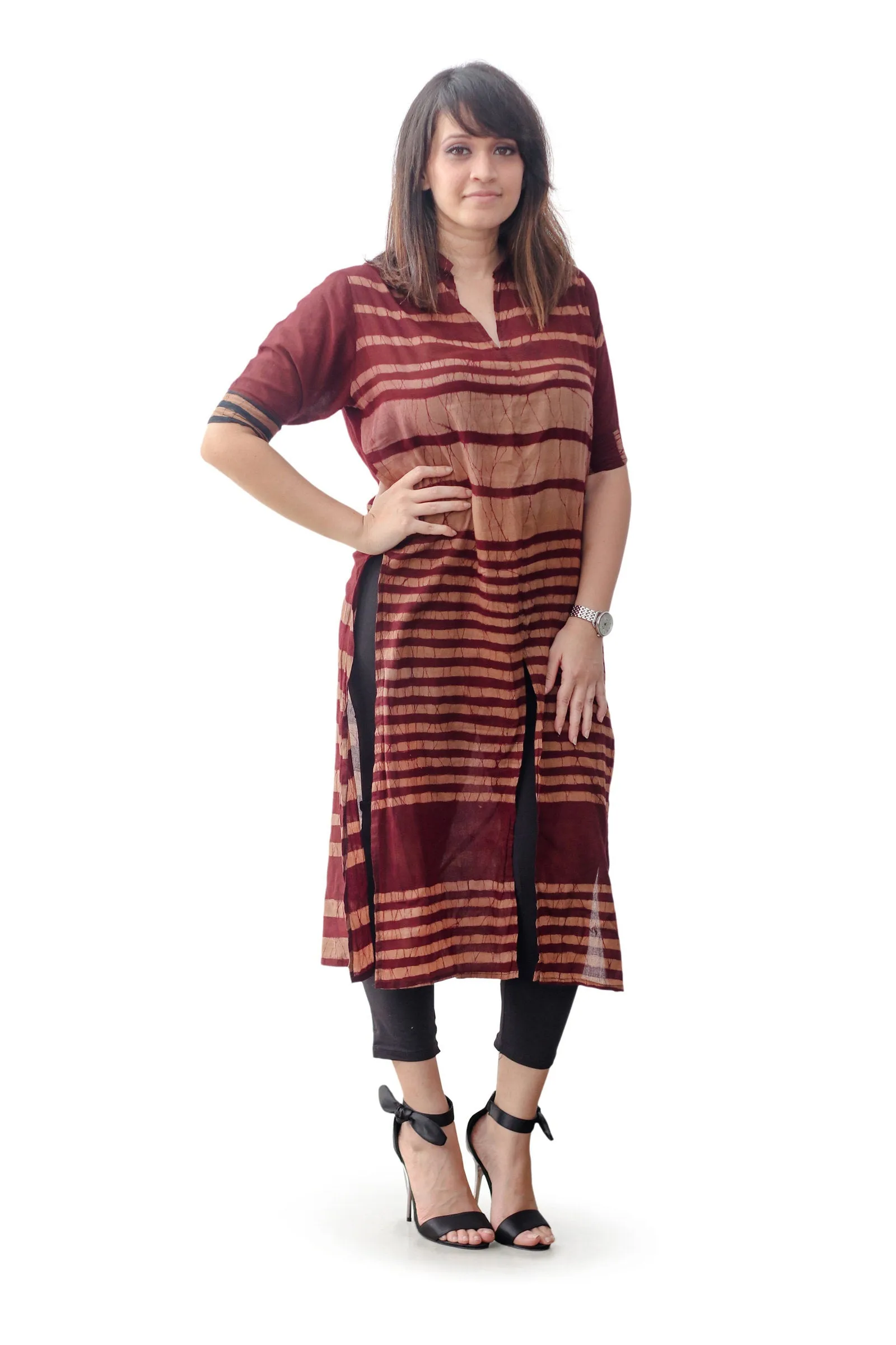 Wine & Sand Dress