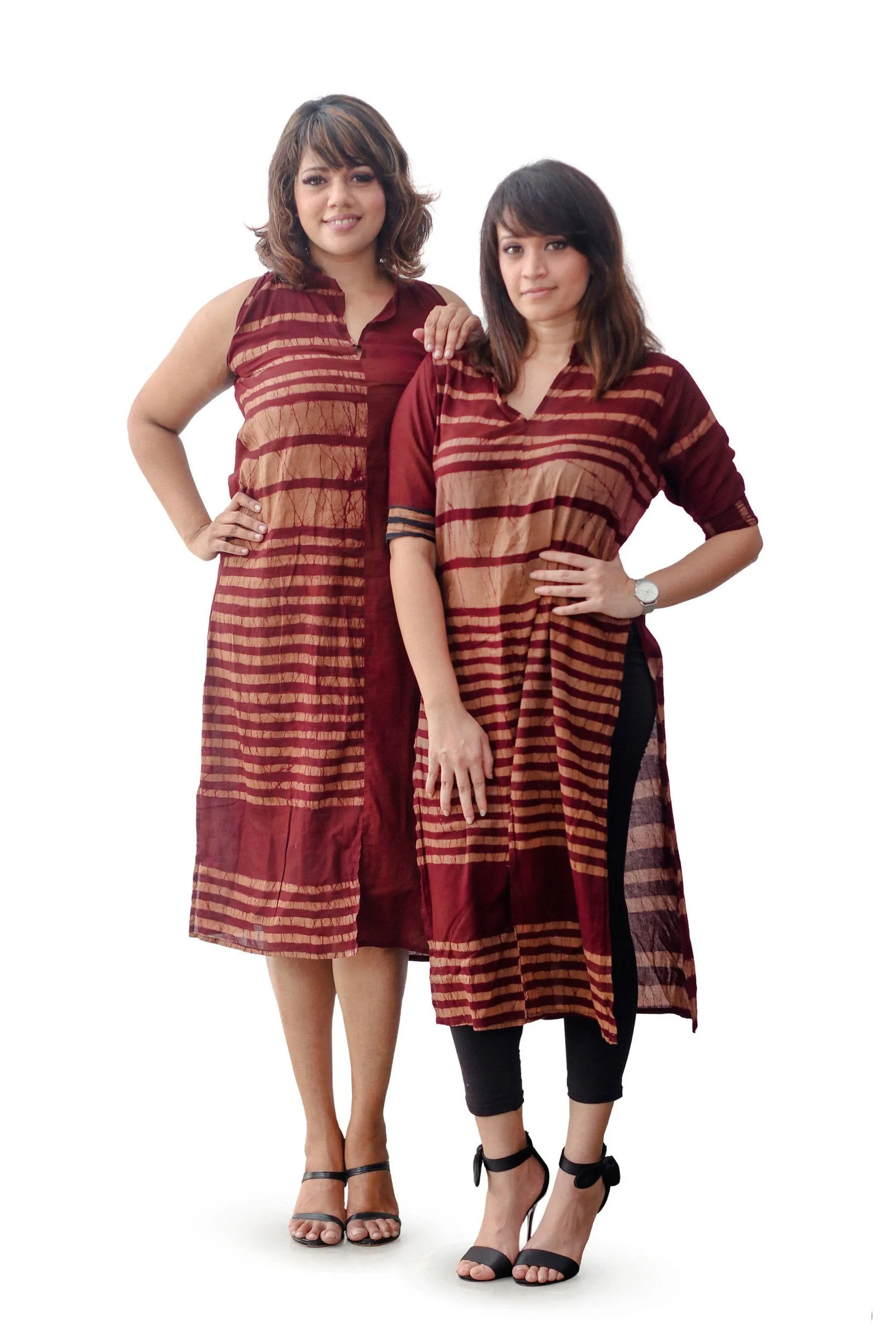Wine & Sand Dress