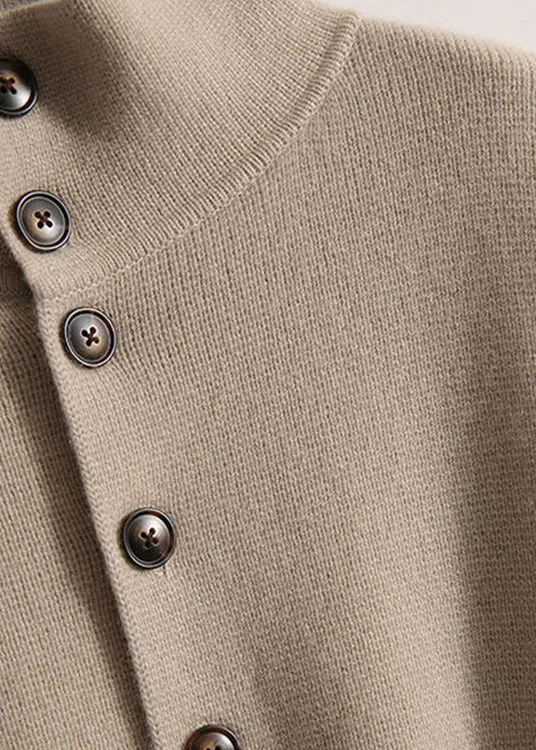 Wolffmode turtleneck sweater with button placket