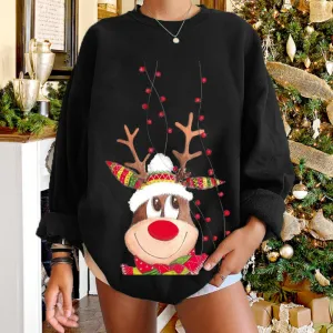 Women's comfortable reindeer jumper