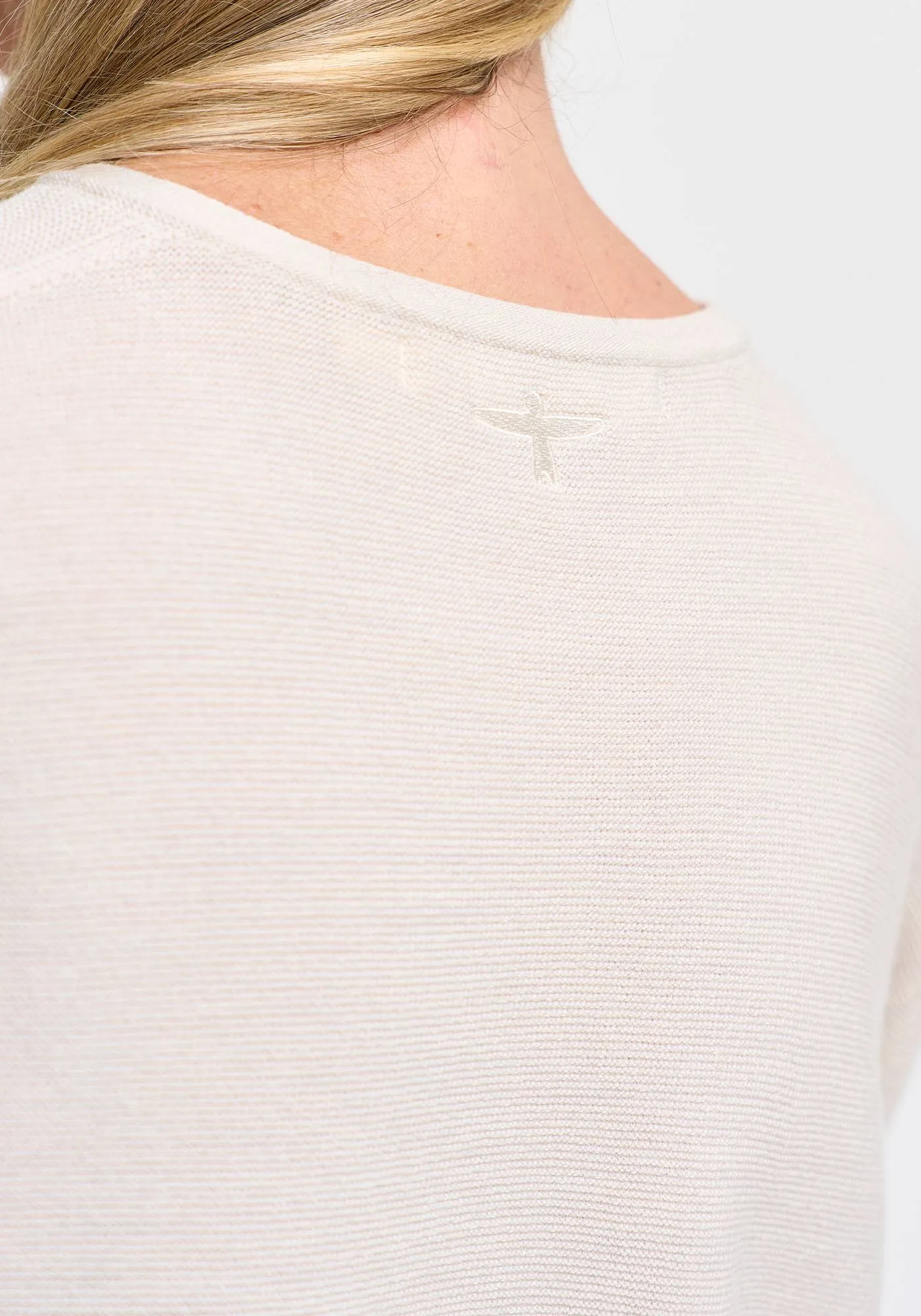 Womens Stitch Sweater -Ecru-1859