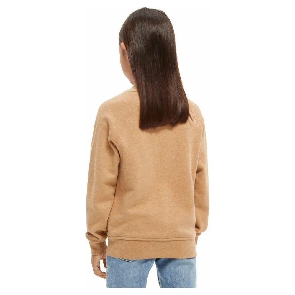 Wrap-Over Artwork Sweatshirt - Sand Melange