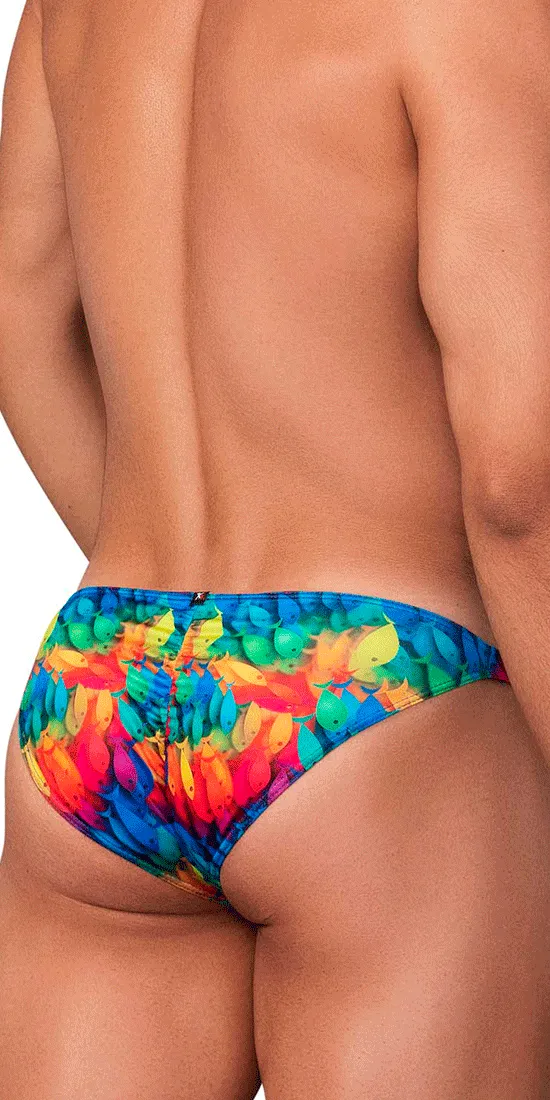 Xtremen 91145 Printed Microfiber Bikini Rainbow Fish