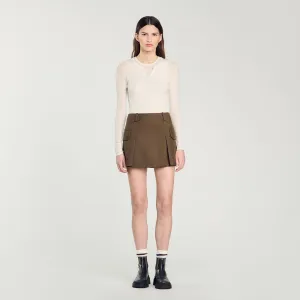 Yago Wool Layered Effect Jumper Ecru