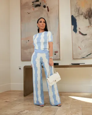 Yates (Blue/White Pants Set) PRE-ORDER Ships 3/14