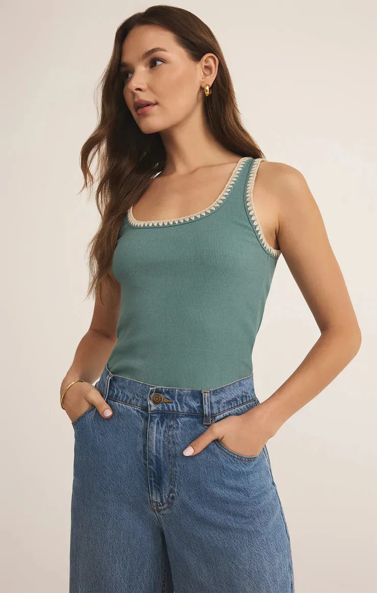 Z SUPPLY Jaidynn Whipstitch Rib Tank
