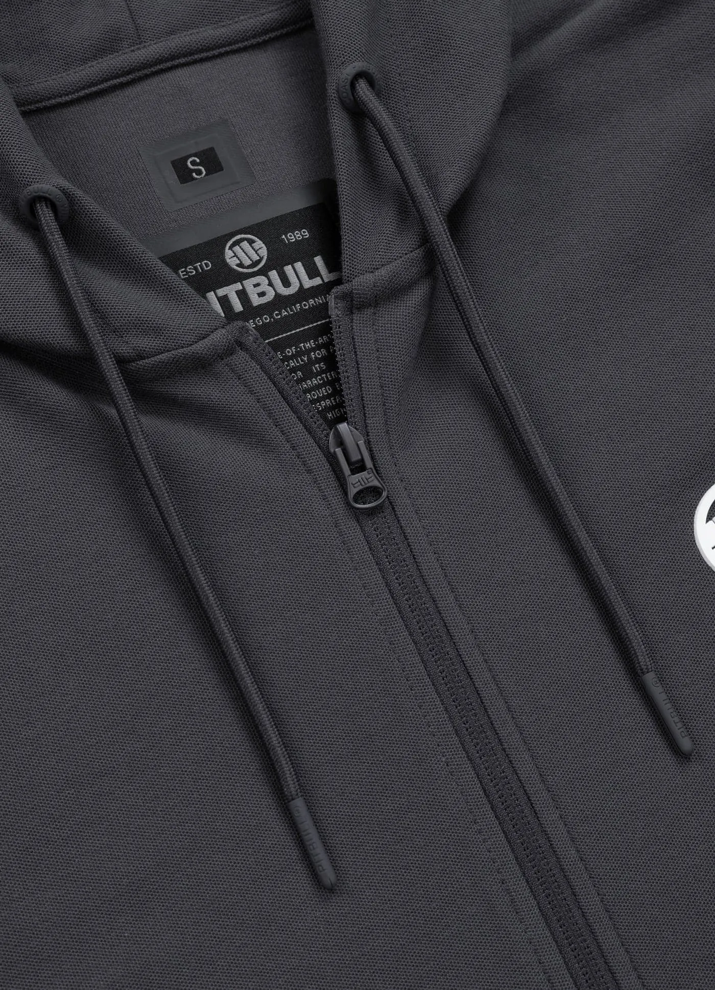 Zip Hoodie Pique Rockey - Graphite