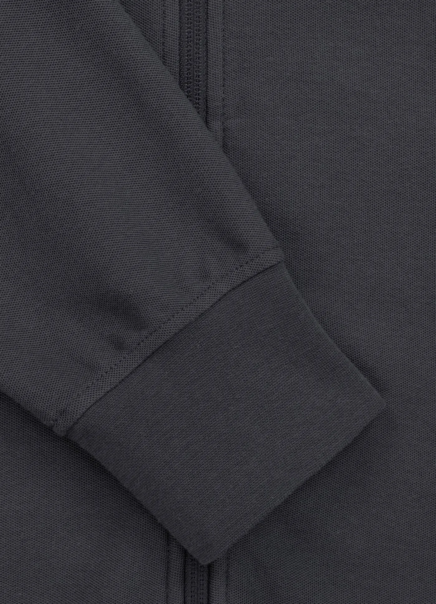 Zip Hoodie Pique Rockey - Graphite